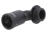 Conectori 90&deg; cu Filet Metric din Poliamidă 6
