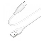Cablu Date si Incarcare USB-A - USB-C Lito LD03T, 18W, 1m, Alb