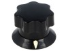 Buton rotativ cu indicator negru &Oslash;6mm ABS