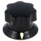 Buton rotativ cu indicator negru &Oslash;6mm ABS