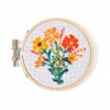 Mini Set de Broderie in Cruciulita , Flori
