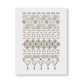 Cumpara ieftin Sablon Perete vopsire, tencuiala 900x600x0.7mm Tribal Rug Refolosibil, model MXSP7085