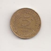 Moneda Franta - 5 Centimes 1966 v2 foto