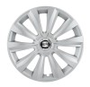 Set 4 Capace Roti, potrivite jantelor de R16, pentru Seat, model delta cromat, Autohelix MSA