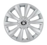 Cumpara ieftin Set 4 Capace Roti, potrivite jantelor de R16, pentru Seat, model delta cromat, Autohelix MSA
