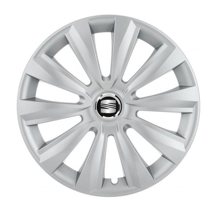 Set 4 Capace Roti, potrivite jantelor de R16, pentru Seat, model delta cromat