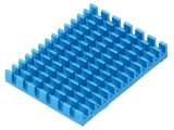 Radiator albastru cu aripioare pentru Raspberry Pi 40mm