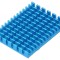 Radiator albastru cu aripioare pentru Raspberry Pi 40mm