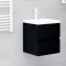 vidaXL Dulap de chiuvetă, negru, 41x38,5x45 cm, PAL 804729