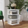 Dulap lateral, alb extralucios, 35x35x55 cm, lemn prelucrat