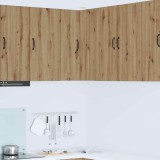 vidaXL Dulap de bucătărie cu raft Stejar Artizanal 57 x 57 x 80 cm 884733