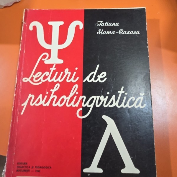 Lecturi de psiholingvistica - Tatiana Slama Cazacu