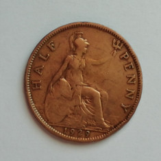 M3 C50 - Moneda foarte veche - Anglia - Half penny - 1929