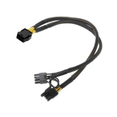 Cablu Active, adaptor alimentare placa video pci-e 8 pini mama la 2 x 6+2pini tata, multiplicator/ prelungitor spliter/splitter pcie 8 pini, extensie