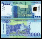 SUDAN █ bancnota █ 1000 Pounds █ 2019 █ UNC █ necirculata