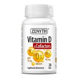 Vitamina D &amp; Cofactors, 30 capsule, Zenyth