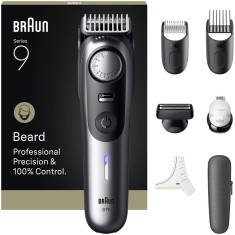Aparat de tuns barba Braun Seria 9 BT9520, Lama ProBlade tehnologie AutoSense, Mod PowerBoost, Accesorii: 1 Capat ras PrecisionShave, 2 Piepteni, 1 sa