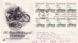 FILATELIE TEMATICA - PLIC SUA TEMATICA SPORT AIR MAIL FDC MOTOCICLETE
