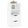 VidaXL Dulap lateral cu sertare ODDA alb 40x24x79 cm lemn masiv de pin