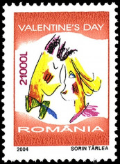 ROMANIA 2004 ZIUA INDRAGOSTITILOR -Valentine&amp;#039;s Day Serie 21val. MNH** LP 1628 foto