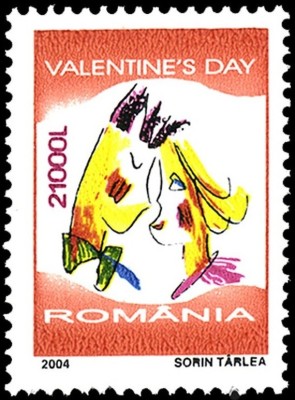 ROMANIA 2004 ZIUA INDRAGOSTITILOR Serie 1 timbru LP.1628 MNH** foto