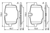 Placute Frana Disc Bosch 0986494759 BMW Seria 5, 5 Touring, 6 Cabriolet, 6 Coupe, 6 Gran Coupe