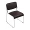 Scaun vizitator HRC 604, piele ecologica, cadru cromat, 120 kg
