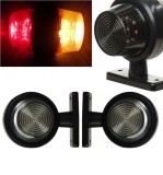 2 x LED Lumina Latura Lampe Gabarit Laterale Remorca Camioane Rosu Galben 12V 24V