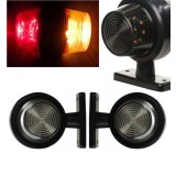 2 x LED Lumina Latura Lampe Gabarit Laterale Remorca Camioane Rosu Galben 12V 24V