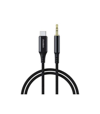 Cablu USB TYPE C - Jack 3.5 mm 1m negru Choetech AUX006 foto