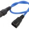 Cablu IEC LOCK 0,5m C13-C14 cu Blocare