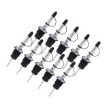 Cumpara ieftin Set 10 picuratoare profesionale cu capac 10.5 cm, diametru 2.5 cm, dopuri din inox cu etansare din silicon pentru dozare rapida si controlata