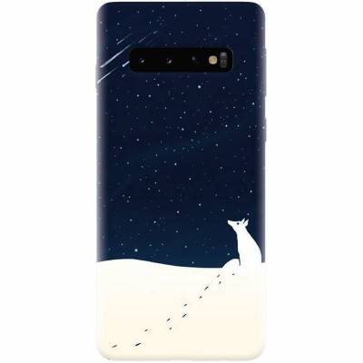 Husa silicon personalizata pentru Samsung Galaxy S10, Winter Night foto