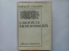 MIHAIL MOXA - CRONICA UNIVERSALA. IZVOARE. INDICE DE NUME. CU FACSIMILE