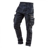 Cumpara ieftin Pantaloni de lucru tip blugi cu 5 buzunare, model Denim, marimea XS/46, NEO