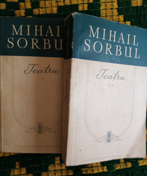 Mihai Sorbul Teatru, doua Volume