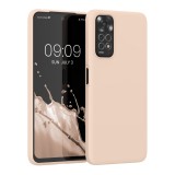 Husa Kwmobile pentru Xiaomi Redmi Note 11/Redmi Note 11s, Silicon, Crem, 57372.225, Carcasa