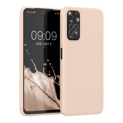 Husa Kwmobile pentru Xiaomi Redmi Note 11/Redmi Note 11s, Silicon, Crem, 57372.225 foto