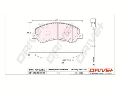 Dr!ve+ DP1010.10.0902 set placute frana,frana disc foto