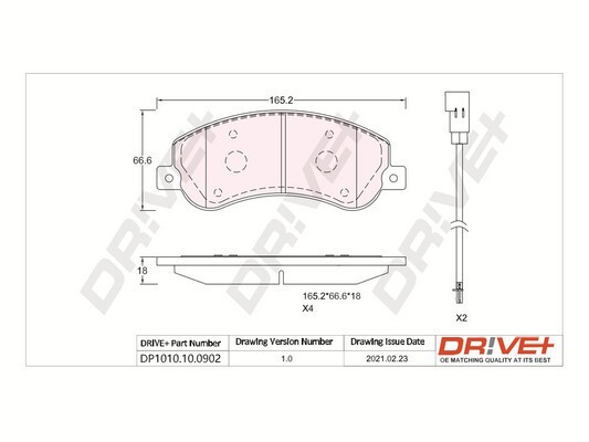 Dr!ve+ DP1010.10.0902 set placute frana,frana disc