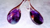 Cumpara ieftin cercei argint 925 swarovski mov inchis