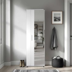 Pantofar Adore Porto, 2 usi reversibile cu oglinda, 10 rafturi, capacitate 28 perechi , 60 x 187 x 35 cm foto