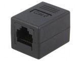 Adaptor soclu RJ45 Cat 6 8p8c neecrana&Aring;&pound;i x2, Logilink