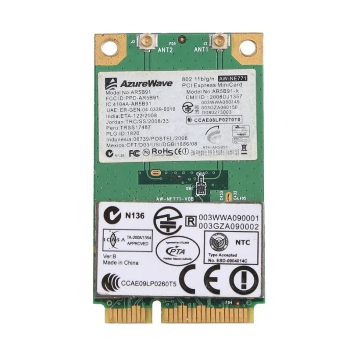 63.Modul/Placa retea wifi wireless wifi laptop AR5B91