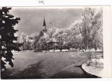 AMS - ILUSTRATA 1267, BUCURESTI - VEDERE DIN PARCUL LIBERTATII, ANUL 1958, cu perforari, Circulata, Fotografie