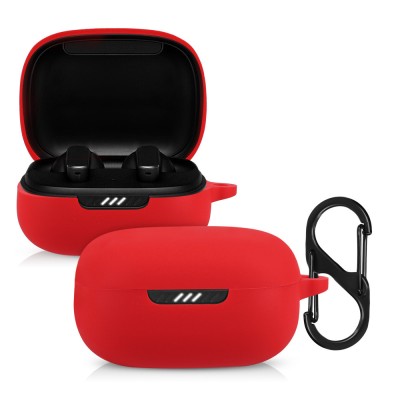 Husa pentru casti JBL Live Pro Plus, Kwmobile, Rosu, Silicon, 54206.09 foto