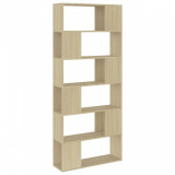 Biblioteca/Separator camera, stejar sonoma, 80x24x186 cm, PAL