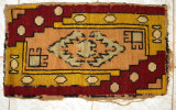 Carpeta populara traditionala medie cusuta manual, motiv popular vechime 100 ani
