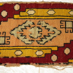 Carpeta populara traditionala medie cusuta manual, motiv popular vechime 100 ani