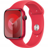 Cumpara ieftin Apple Watch S9, GPS, 45mm, Red Aluminium Case, Red Sport Band - S/M